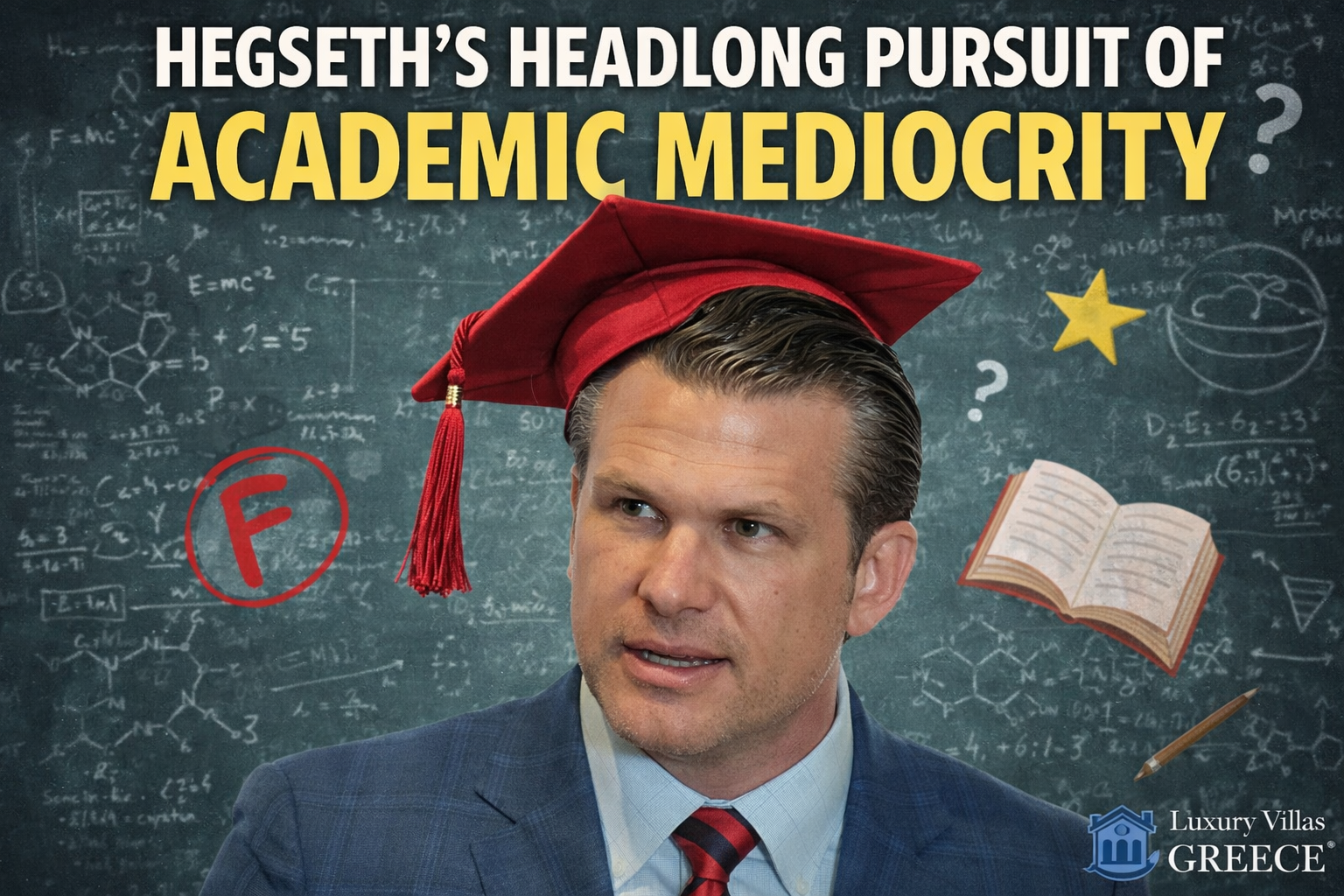 Hegseth's Headlong Pursuit of Academic Mediocrity