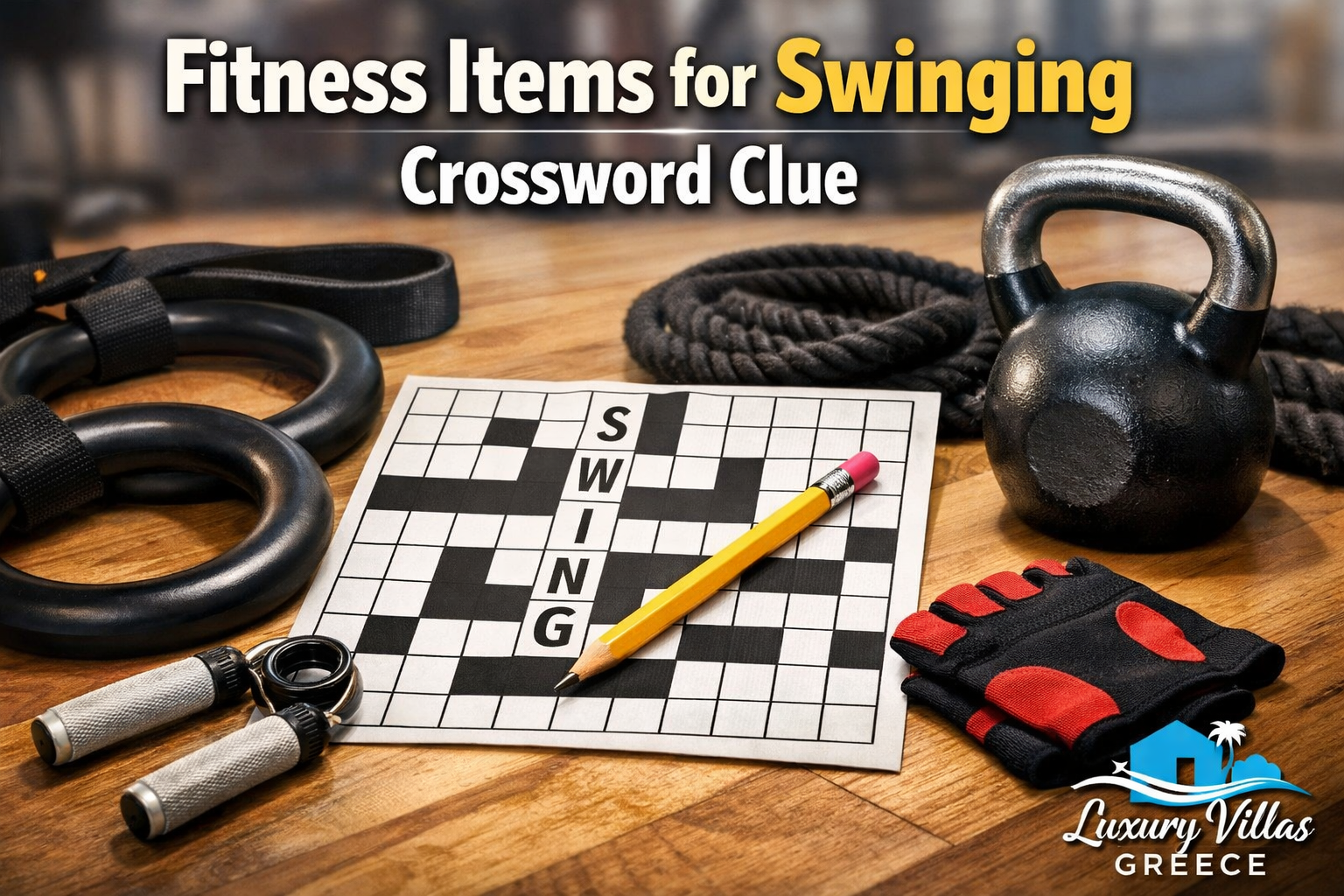 Fitness Items for Swinging Crossword Clue