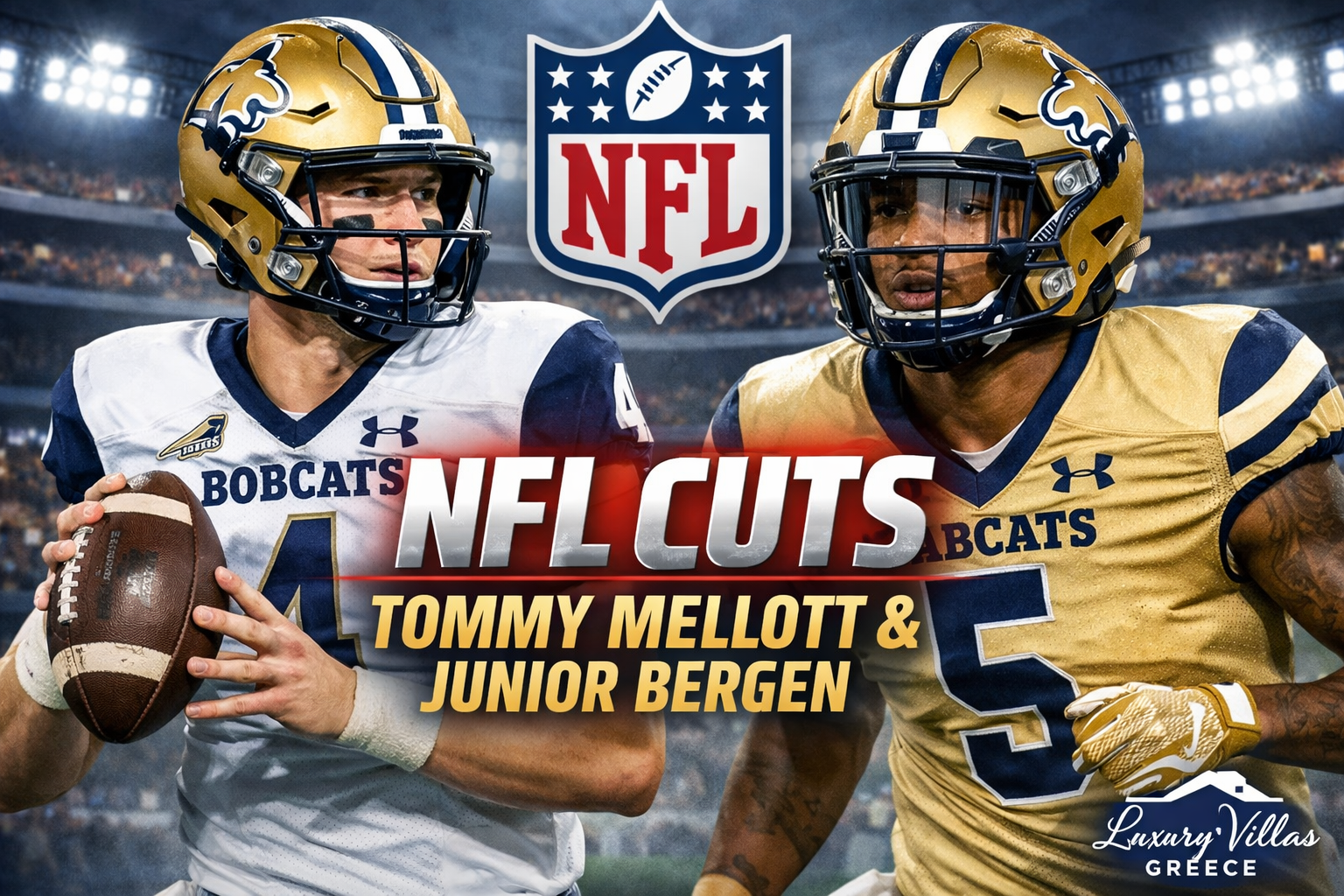 NFL Cuts Tommy Mellott Junior Bergen