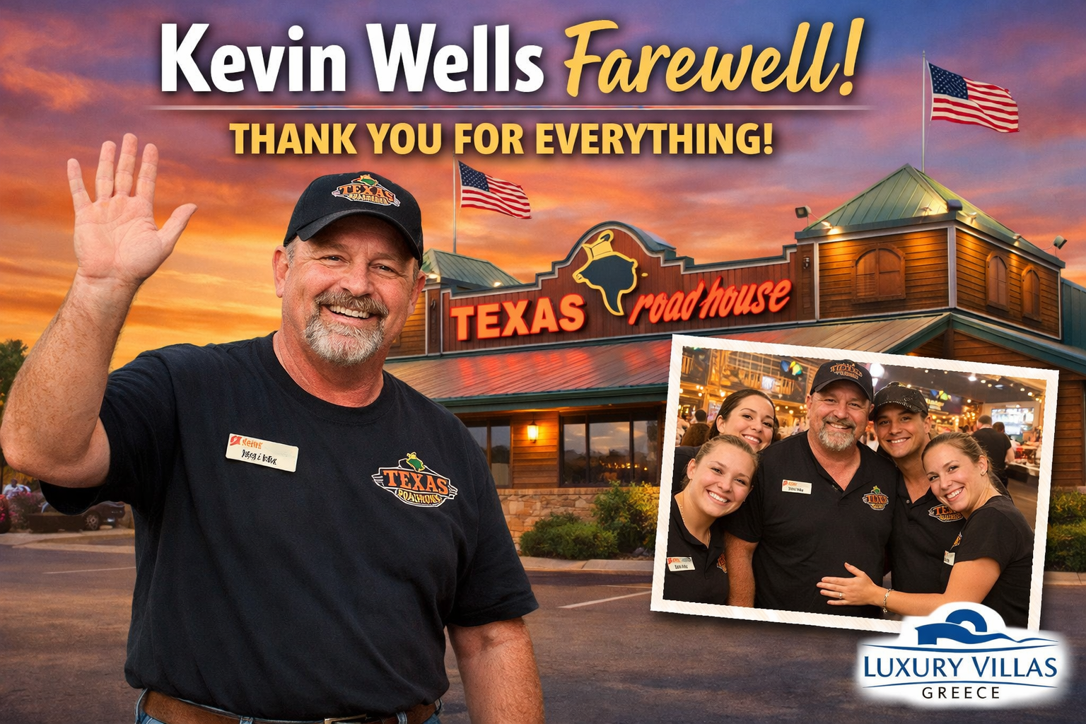 Texas Roadhouse Employee Kevin Wells Farewell