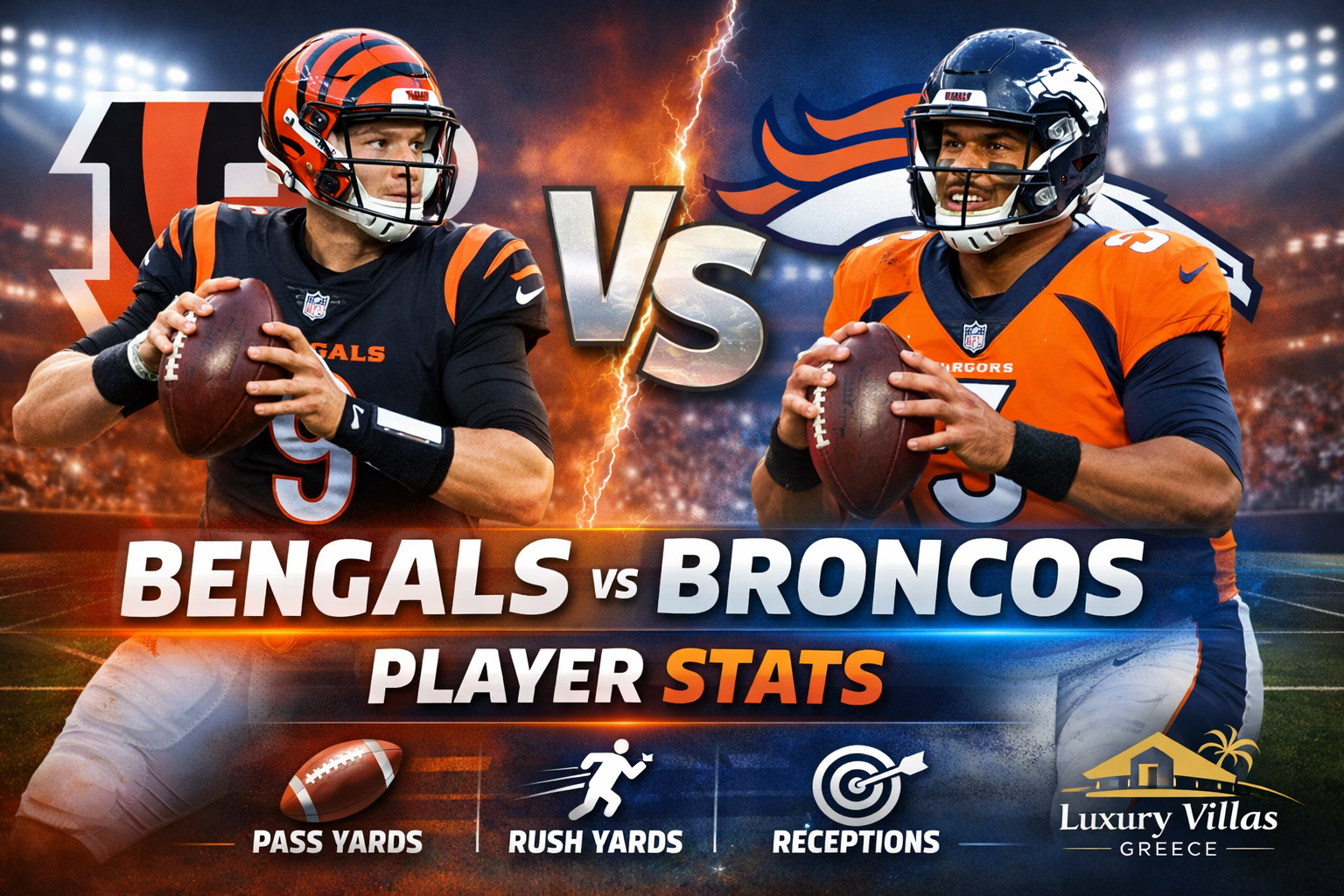 Bengals vs Denver Broncos Match Player Stats