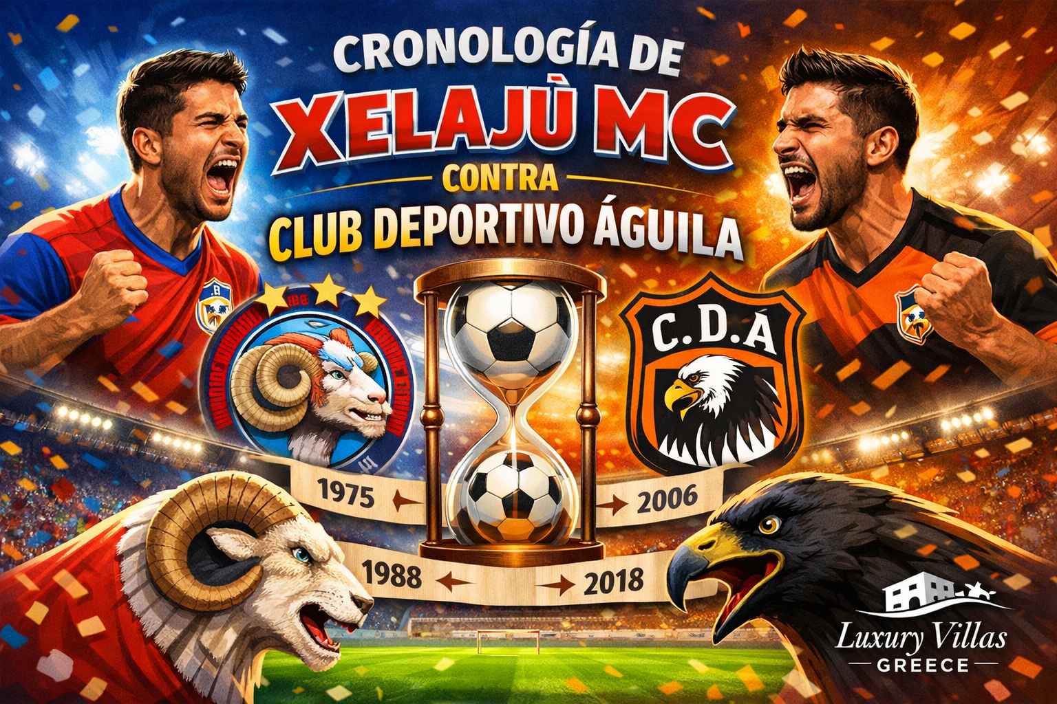 Cronología de Xelajú MC contra Club Deportivo Águila