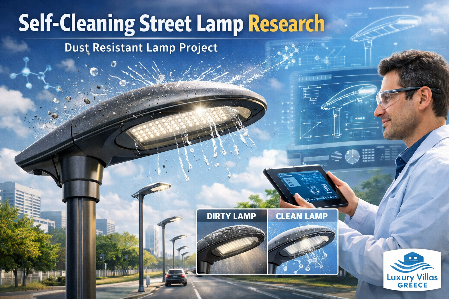 Self Cleaning Street Lamp Research Dust Resistant Lamp Project Exist